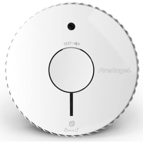 FireAngel FA6115-FRT Rilevatore di fumo ottico certificato NF, Rilevatore di incendio per casa e roulotte, durata di 10 anni, sostituisce ST-625