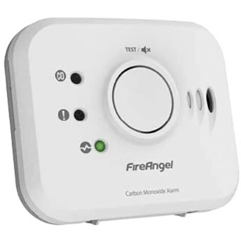 FireAngel NM-CO-10X-INT Rilevatore monossido di carbonio inclusa batteria con 10 anni di vita, convertibile senza fili