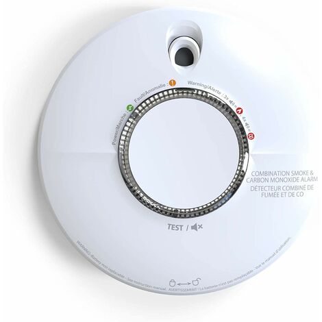 Fireangel SCB10 Rilevatore della Presenza di Fumo e Monossido di Carbonio