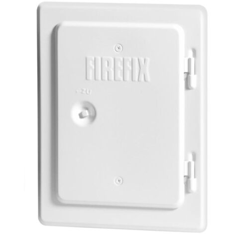 FireFix Kamintür 14x20cm verzinkt weiß Schornsteintür Reinigungstür Revisionstür