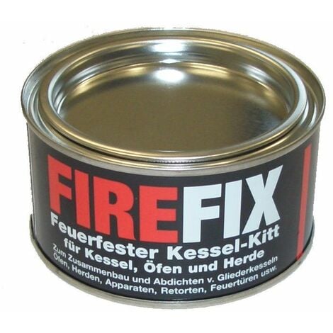 FireFix Kesselkitt feuerfest 500 g Kaminzubehör Dichtmasse Kaminkitt Kamin Ofen