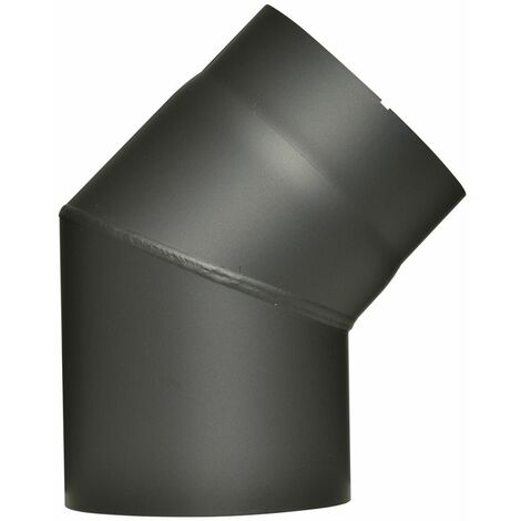 FireFix Ofenrohrbogen 45° Ø 150 mm schwarz Rohr Bogen Ofen Kaminrohr Rauchrohr