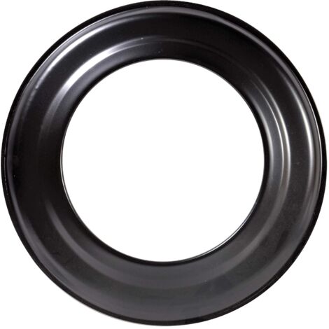 FIREFIX R160/R - Rosetta per canna fumaria da 2 mm, diametro 160 mm, per stufe e camini, Senotherm, colore: Nero