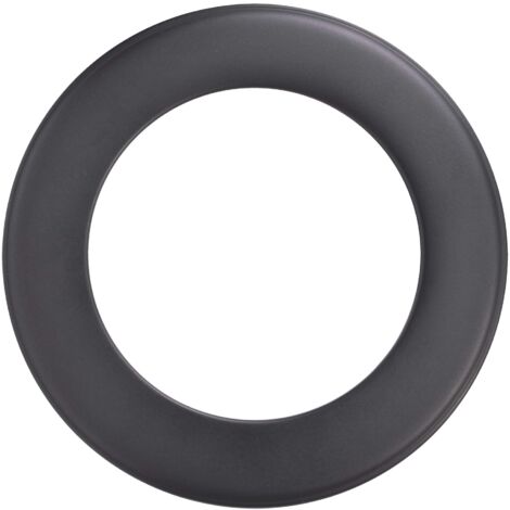 FIREFIX R200/R - Rosetta per canna fumaria da 2 mm, diametro 200 mm, per stufe e camini, Senotherm, colore: Nero