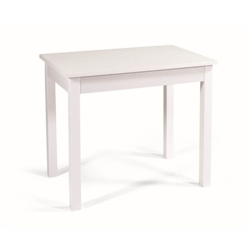 Toscohome - Firenze 90x60 table à rallonge en frêne blanc