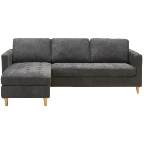Firenze canapé chaise longue gris foncé.