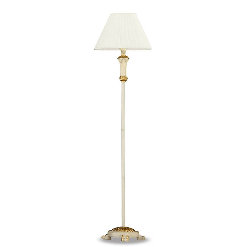 

Ideal Lux Firenze - Lámpara de pie 1 luz Dorado, Marfil, E27