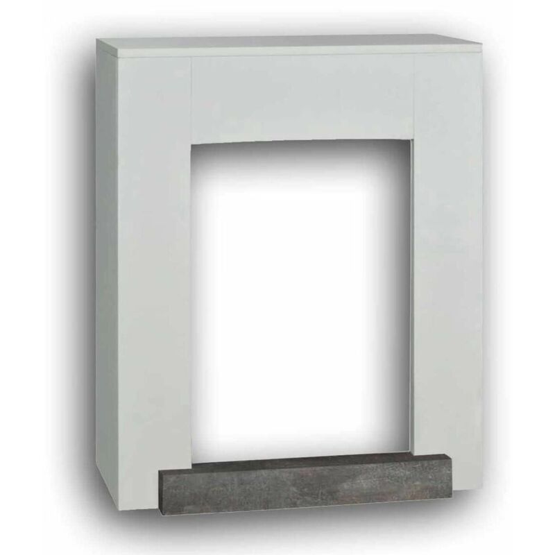 

Fireplace Mantel Hamar white MDF wood cm 96,5x30x78,6 Xaralyn HAMAR
