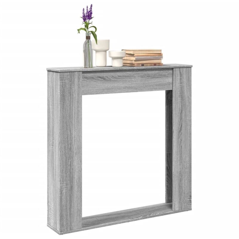 Image of Vidaxl - Fireplace Surround Grey Sonoma&hellip;