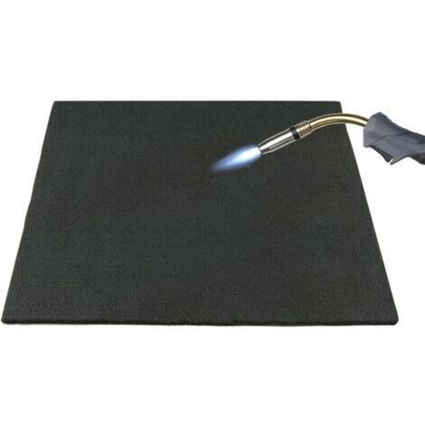 Fireproof mat 30x30 cm, fire protection, heat protection, heat resistant, flame barrier, 4-5 mm thick, welding mat for sanitary installations