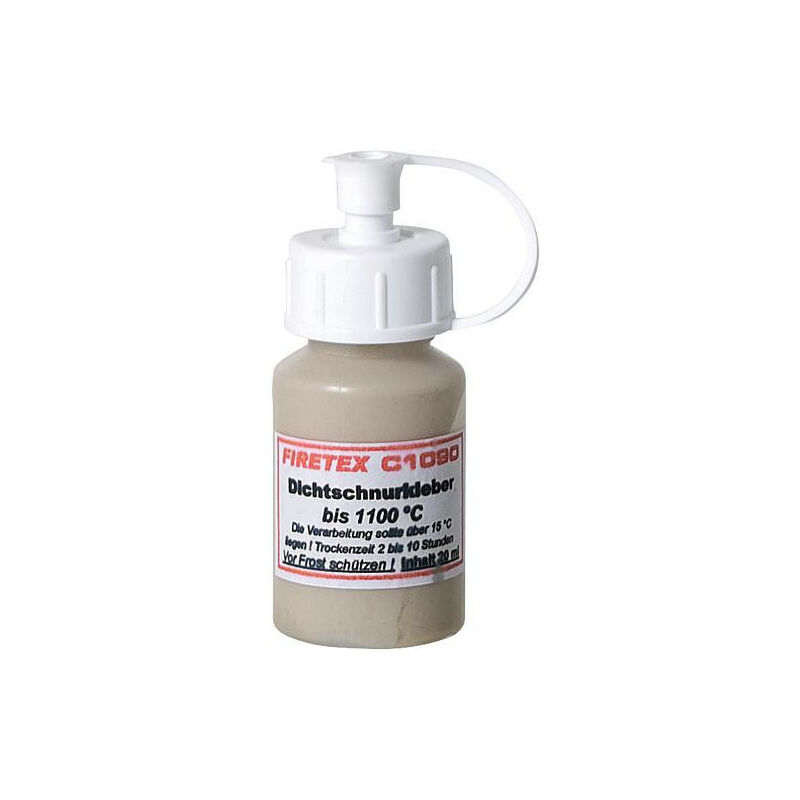 VBW - Firetex C1090 Colle pour ficelle d'EtanchEitE jusqu'à 1000°C, bouteille ldpe de 20ml