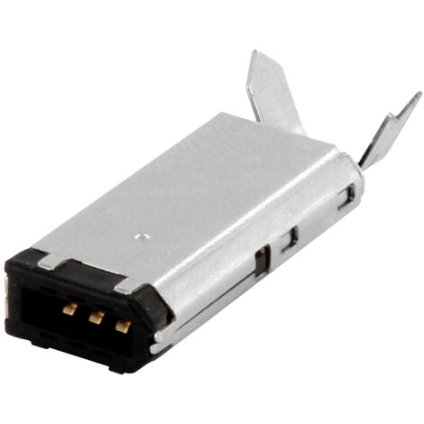 FireWire Stecker 6p Lötanschl.  FWS6L Schwarz econ connect Inhalt: 1 St.