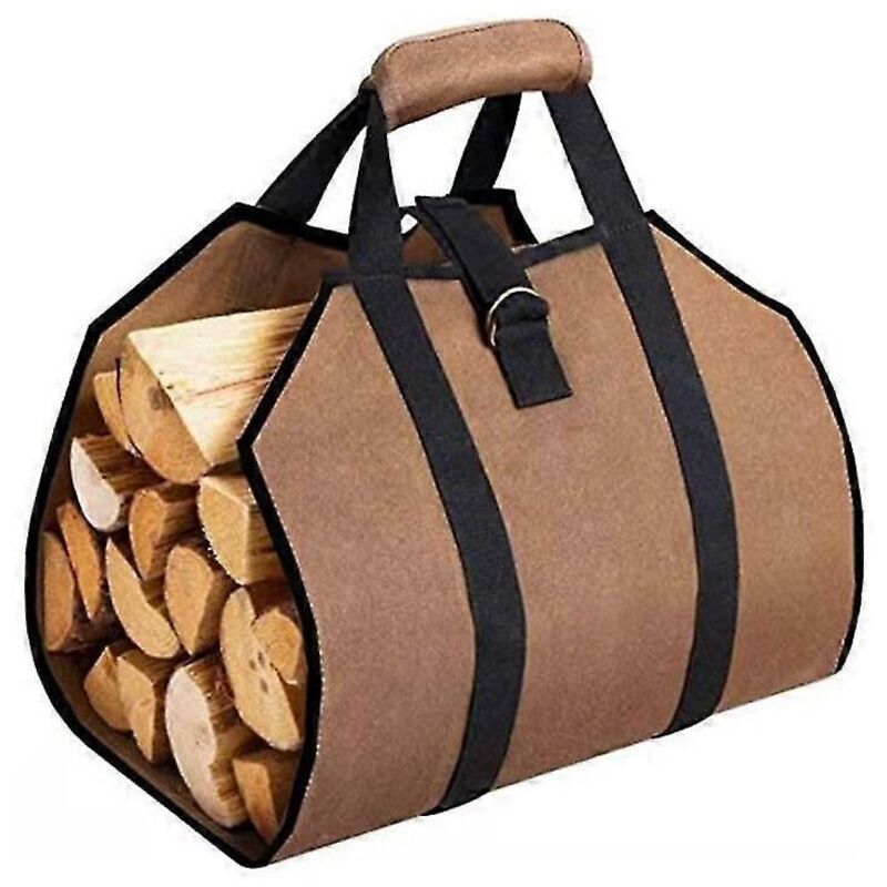 Image of Firewood bag, outdoor firewood bag, foldable&hellip;