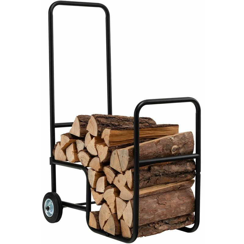 Image of Costway - Firewood Cart Rolling Log&hellip;
