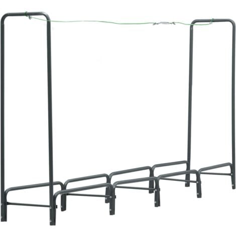 Firewood Rack Anthracite 240x35x120 cm Steel