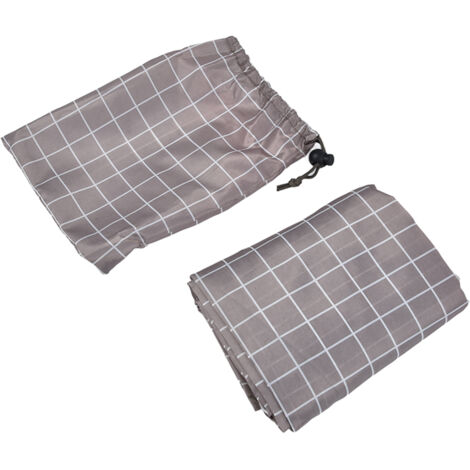 Firewood Rack Cover Dustproof Waterproof Sun Protection Round Outdoor Log Rack Cover for Firewood Storage Plaid