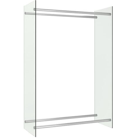 Firewood Rack Transparent 80x35x120 cm Glass