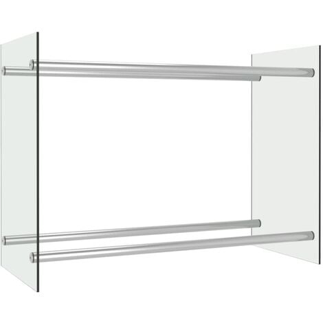 Firewood Rack Transparent 80x35x60 cm Glass
