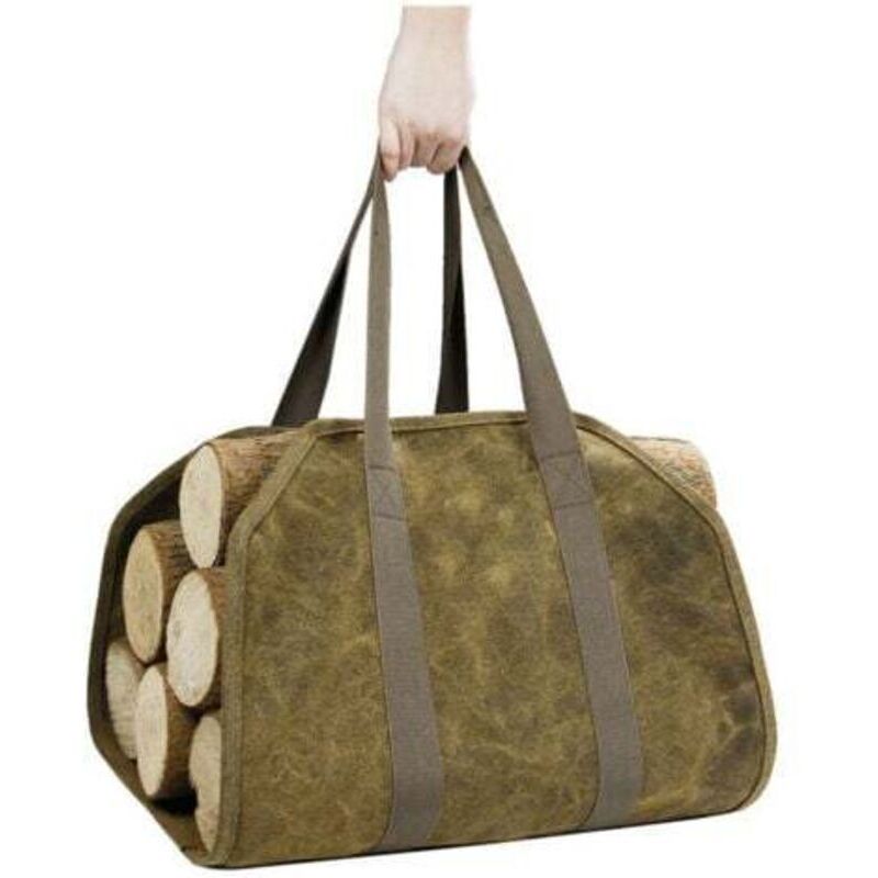 Image of Firewood Tote Bag, Sturdy Canvas Firewood&hellip;