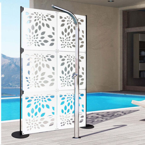 FIREWORKS - Pannello in PVC traforato - Parasole - Misura: 48x48 cm - Colore: bianco