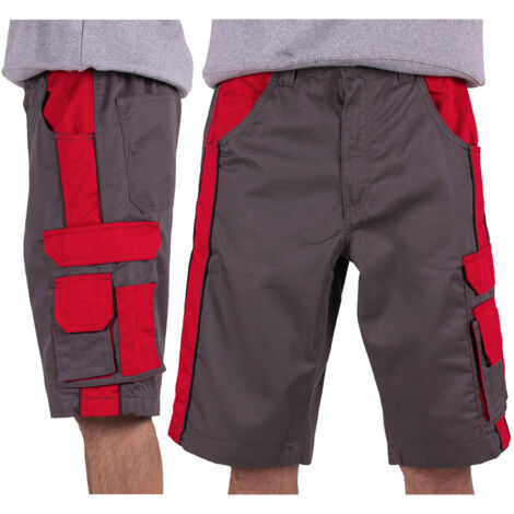 FIRI Herren Arbeitsshorts mit Taschen, Schwarz, XL 52