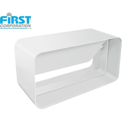 First 120x60mm giunto in abs con valvola a farfalla antiritorno per tubi rettangolari aerazione cappa