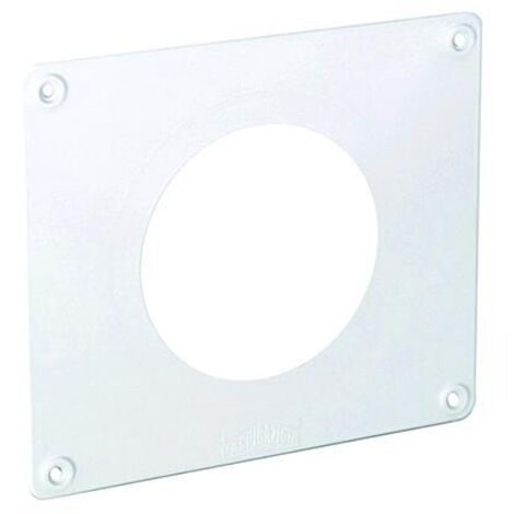 First 19x16cm copriforo bianco placca per tubi tondi