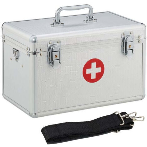 First aid case aluminium