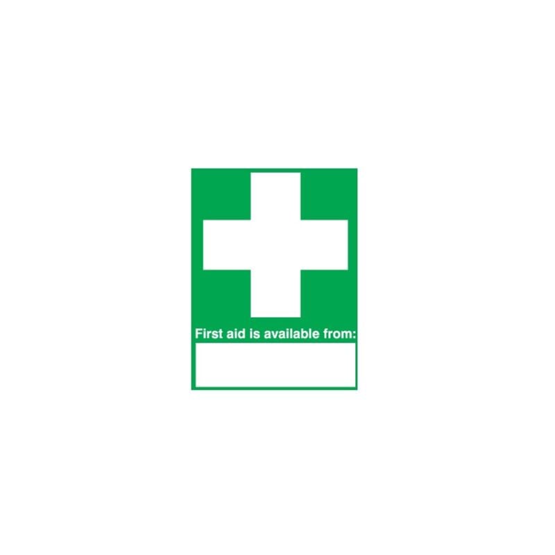 First Aid is Available From Rigid pvc Sign - 297 x 420mm - Sitesafe