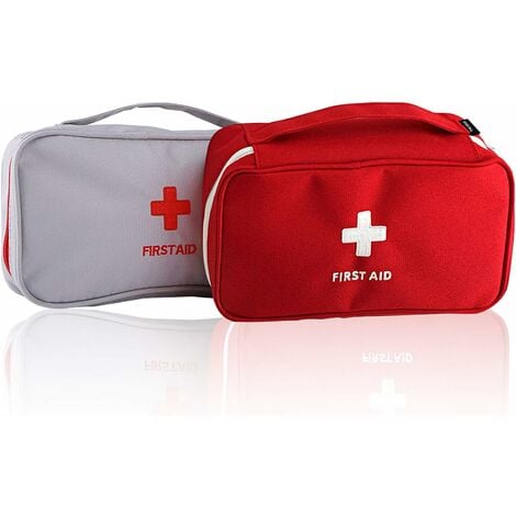 main image of "First Aid Kit, 2PCS Empty First Aid Kit Medical Bag for Outdoor Activities, Sport, Camping, Hiking, Household First Aid"