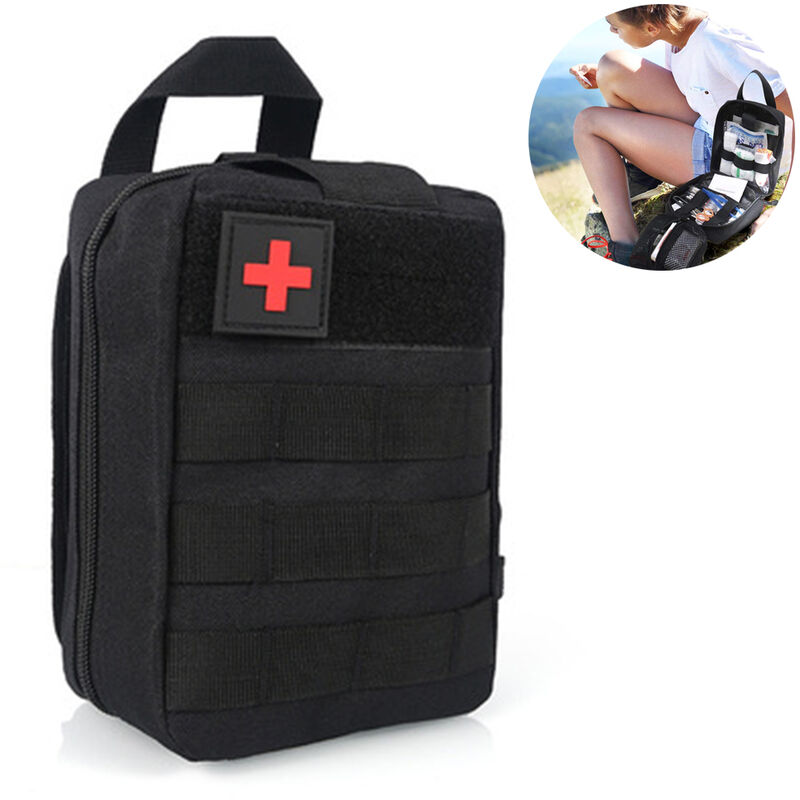 First aid kit bag tactical emergency bag medical bag travel first aid kit rescue bag outdoor camping portable （Does not contain any medical
