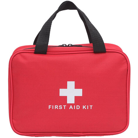 main image of "First Aid Kit-Home Outdoor Travel Emergency Box Red"