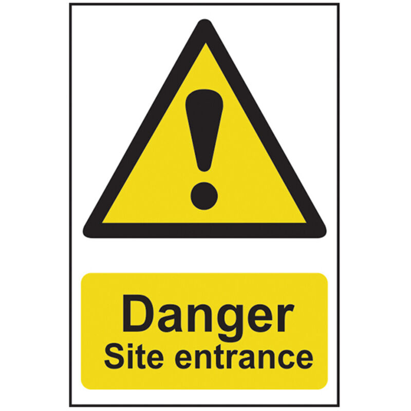 Scan - 4102 Danger Site Entrance - pvc 400 x 600mm SCA4102
