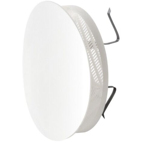 First grille de ventilation ronde esthe'tique 170 mm avec re'gulation du de'bit d'air blanche