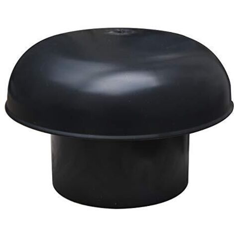 FIRST PLAST CDV100A Cappello di Ventilazione Testa Esalatore, nero, diametro 100 mm
