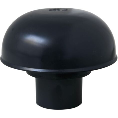 First Plast CDV40A Cappello di Ventilazione Testa Esalatore, senza rete, Ardesia, diametro interno 40 mm