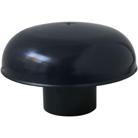 First Plast CDV63A Cappello di Ventilazione Testa Esalatore, senza rete, Ardesia, diametro interno 63 mm