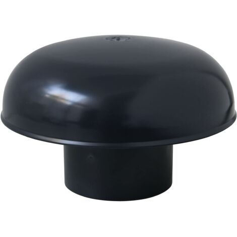 First Plast CDV75A Cappello di Ventilazione Testa Esalatore, senza rete, Ardesia, diametro interno 75 mm