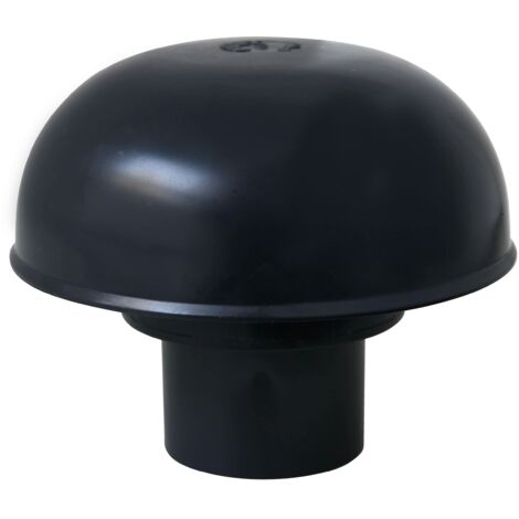 First Plast CDVM40A Cappello di Ventilazione Testa Esalatore con rete, Ardesia, diametro interno 40 mm