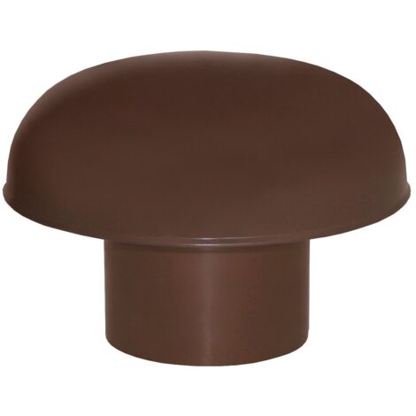 First Plast – Chapeau de ventilation PVC sans moustiquaire – Ø100mm pour conduits de cheminée – Renouvellement optimal de l'air – Certification UNI EN 607