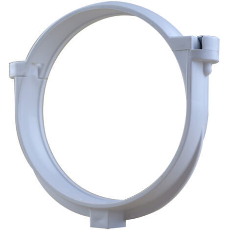 First Plast – Collier bride pour tube de descente PVC Ø100 – Résistant aux intempéries – Fixation facile avec patte à vis – Certification UNI EN 607