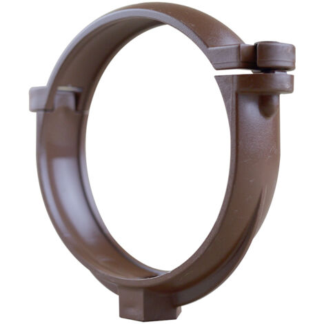 First Plast – Collier bride pour tube de descente PVC Ø80 – Aspect cuivre – Résistant aux intempéries – Fixation par patte à vis