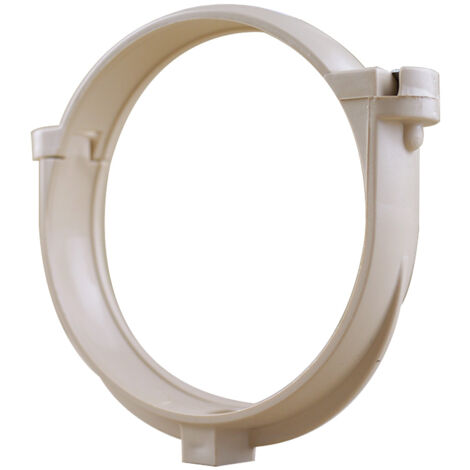 First Plast – Collier bride pour tube de descente PVC Ø100 – Fixation durable – Résistant aux intempéries – Installation rapide avec patte à vis