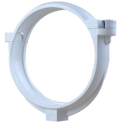 First Plast – Collier bride pour tube de descente PVC Ø80 – Plastique résistant – Certification UNI EN 607 – Installation rapide avec patte à vis
