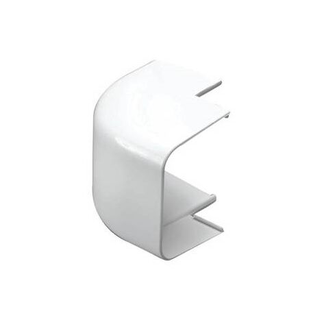 First Plast – Coude extérieur 90° pour goulotte électrique 80x60 – Blanc – Accessoire pour installation en espaces confinés – Résistant aux chocs