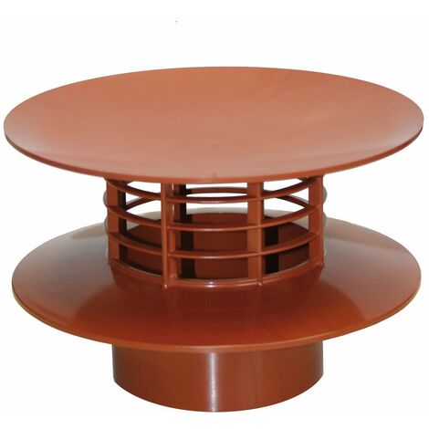 First Plast ES100RT Estrattore Statico, Rosso, diametro 100 mm
