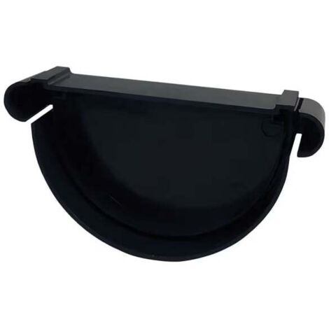 First Plast – Fond de gouttière PVC 25 droite/gauche – Couleur anthracite – Résistant aux intempéries – Facile à poser