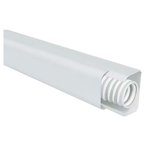 First Plast – Goulotte spéciale condensats 25 x 25 mm – Longueur 2m – Couleur blanche – Pour évacuation silencieuse des condensats