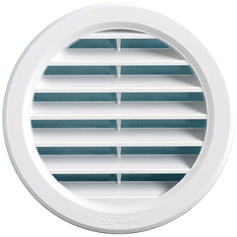 First Plast – Grille aération VMC ronde en PVC blanc Ø40 mm – Tube 32 mm – Ventilation efficace pour espaces confinés – Installation simple