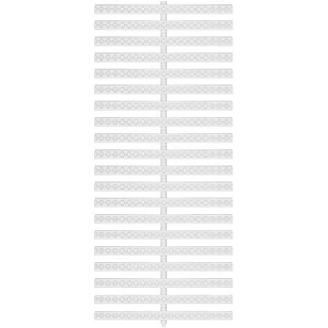 First Plast – Grille modulable piscine 250 x 500 mm – Polypropylène haute densité – Anti-dérapante – Hauteur 30 mm pour sécurité et confort